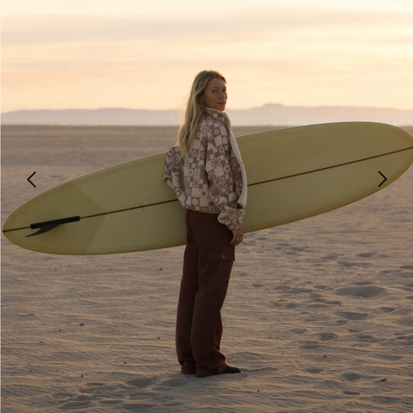 New Roxy Cream Surf ZipUp Sweater - Picture 8 of 15